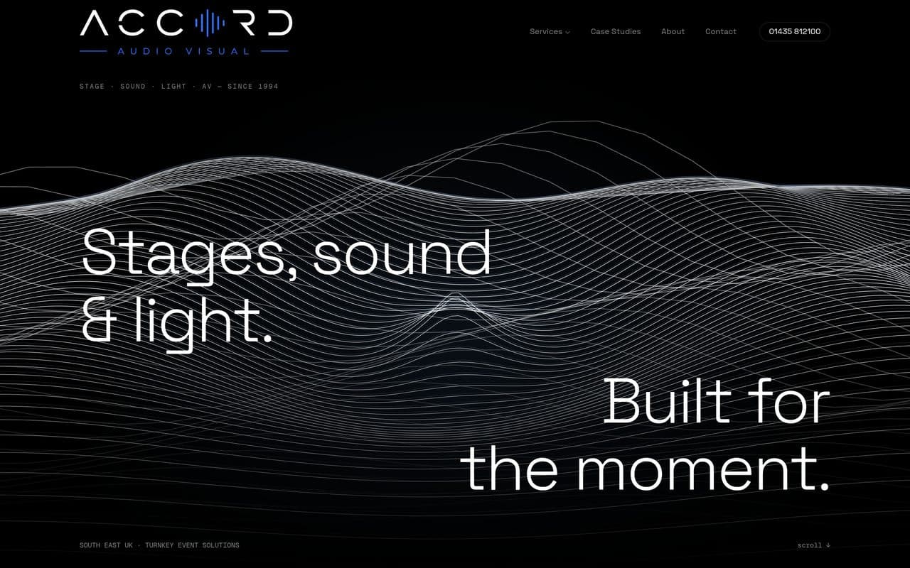 Accord Audio Visual website